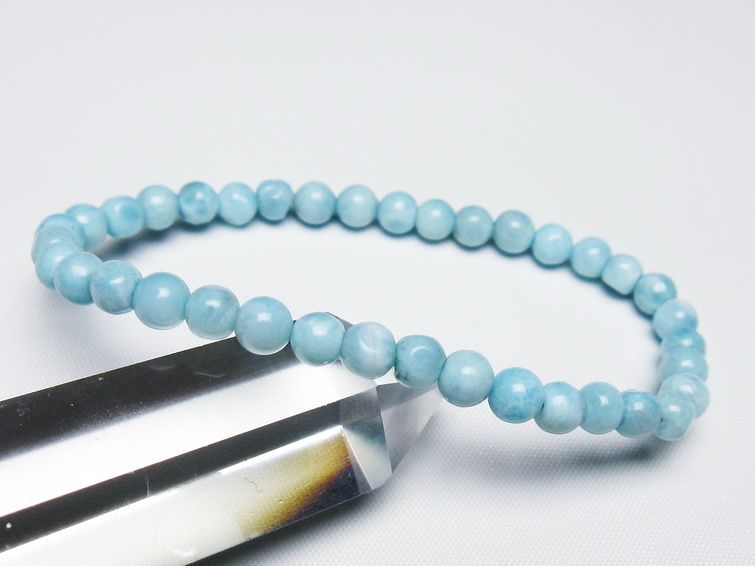 ラリマー ブレスレット 5mm 一点物 メール便可 [M便 1/10] 111-47971