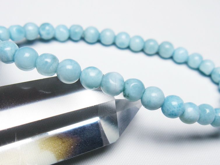 ラリマー ブレスレット 5mm 一点物 メール便可 [M便 1/10] 111-47971