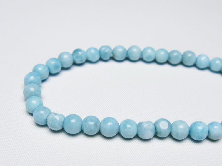 ラリマー ブレスレット 5mm 一点物 メール便可 [M便 1/10] 111-47971