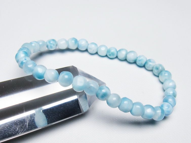 ラリマー ブレスレット 5mm 一点物 メール便可 [M便 1/10] 111-47972
