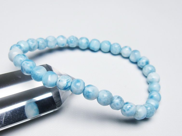 ラリマー ブレスレット 6mm 一点物 メール便可 [M便 1/10] 111-47973