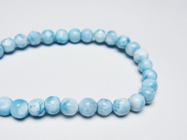 ラリマー ブレスレット 6mm 一点物 メール便可 [M便 1/10] 111-47973