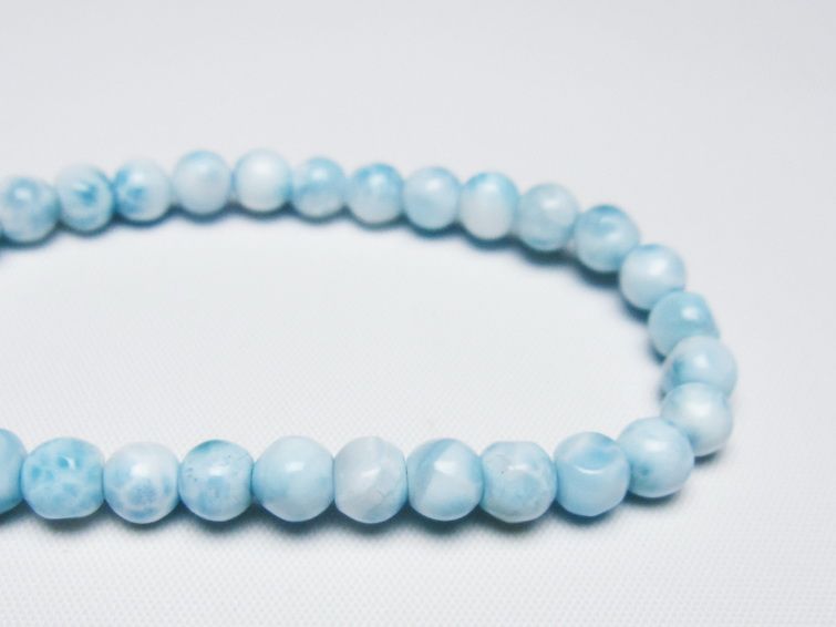 ラリマー ブレスレット 6mm 一点物 メール便可 [M便 1/10] 111-47974