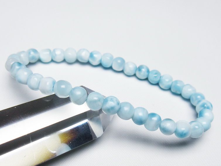 ラリマー ブレスレット 6mm 一点物 メール便可 [M便 1/10] 111-47975