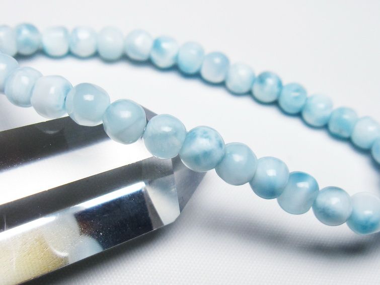 ラリマー ブレスレット 6mm 一点物 メール便可 [M便 1/10] 111-47975