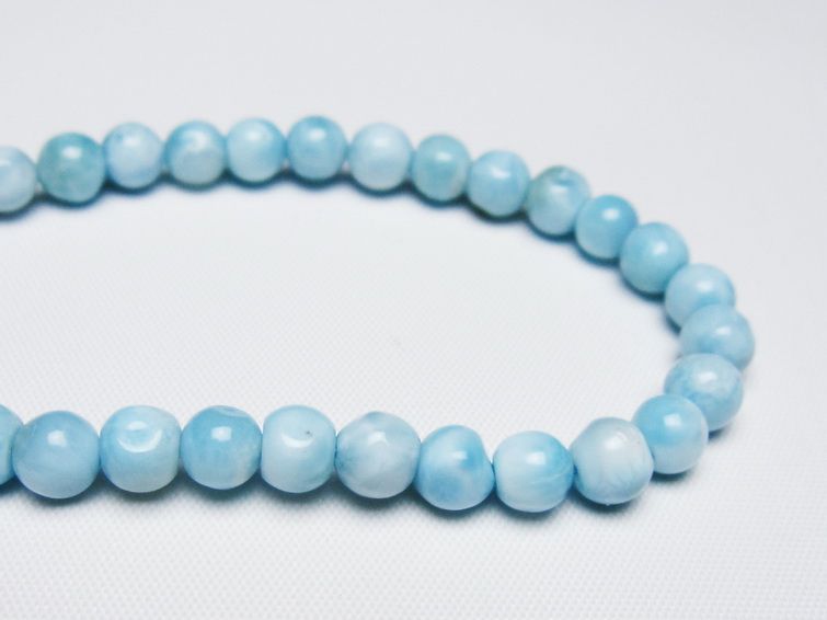 ラリマー ブレスレット 6mm 一点物 メール便可 [M便 1/10] 111-47977
