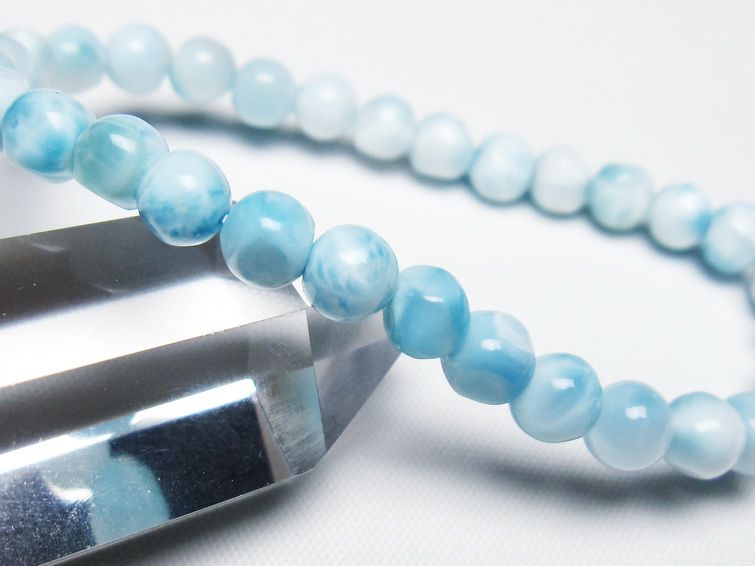 ラリマー ブレスレット 6mm 一点物 メール便可 [M便 1/10] 111-47978