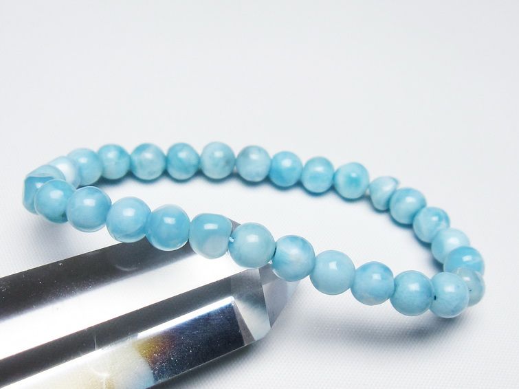 ラリマー ブレスレット 6mm 一点物 メール便可 [M便 1/10] 111-47979