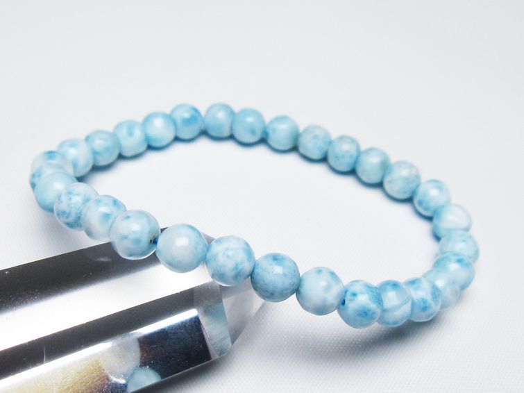 ラリマー ブレスレット 6mm 一点物 メール便可 [M便 1/10] 111-47980