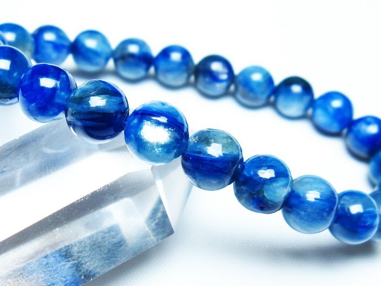 カイヤナイト ブレスレット 8mm 一点物 メール便可 [M便 1/10] 111-47981
