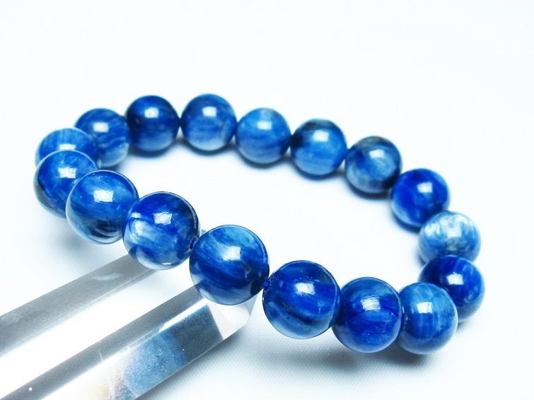 カイヤナイト ブレスレット 12mm 一点物 メール便可 [M便 1/10] 111-48004