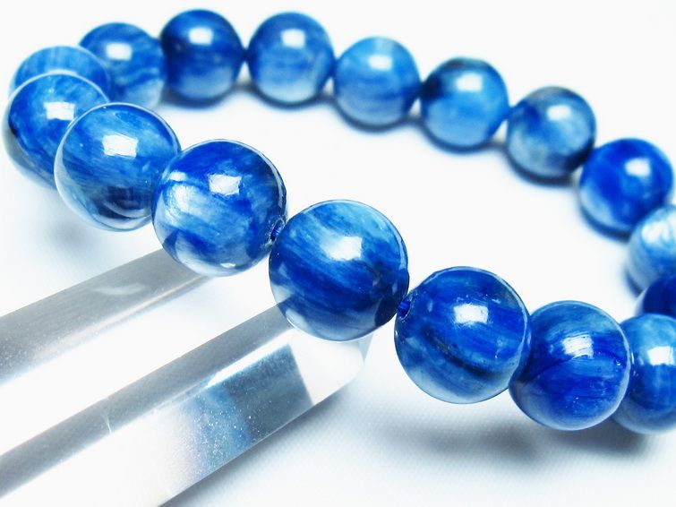 カイヤナイト ブレスレット 12mm 一点物 メール便可 [M便 1/10] 111-48004