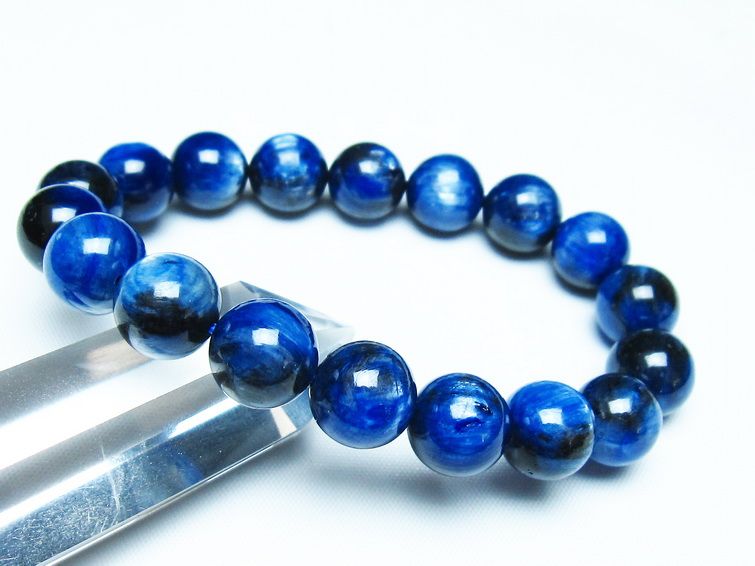 カイヤナイト ブレスレット 12mm 一点物 メール便可 [M便 1/10] 111-48005