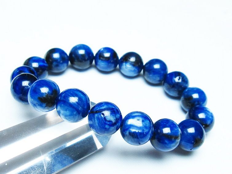 カイヤナイト ブレスレット 12mm 一点物 メール便可 [M便 1/10] 111-48006