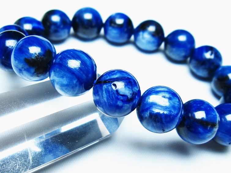 カイヤナイト ブレスレット 12mm 一点物 メール便可 [M便 1/10] 111-48006