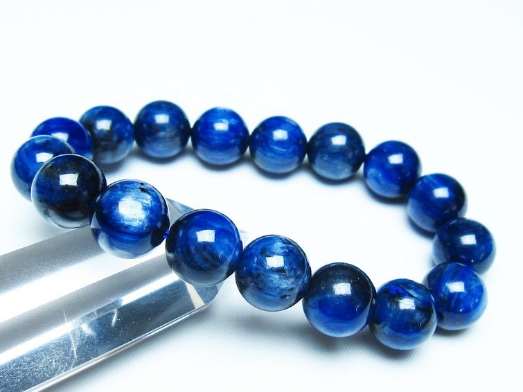 カイヤナイト ブレスレット 12mm 一点物 メール便可 [M便 1/10] 111-48007