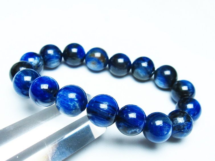 カイヤナイト ブレスレット 12mm 一点物 メール便可 [M便 1/10] 111-48008