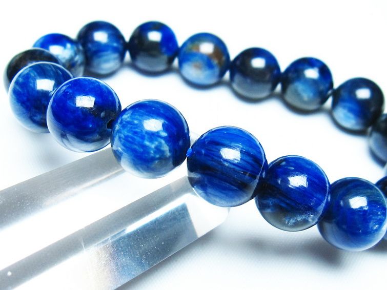 カイヤナイト ブレスレット 12mm 一点物 メール便可 [M便 1/10] 111-48008