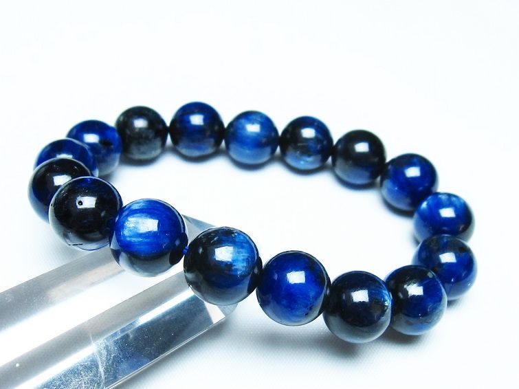 カイヤナイト ブレスレット 12mm 一点物 メール便可 [M便 1/10] 111-48009