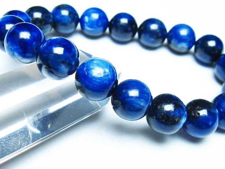 カイヤナイト ブレスレット 12mm 一点物 メール便可 [M便 1/10] 111-48014