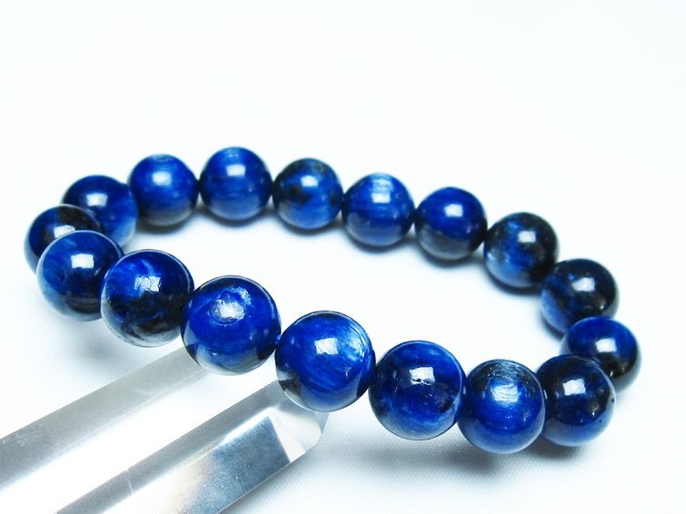 カイヤナイト ブレスレット 12mm 一点物 メール便可 [M便 1/10] 111-48099