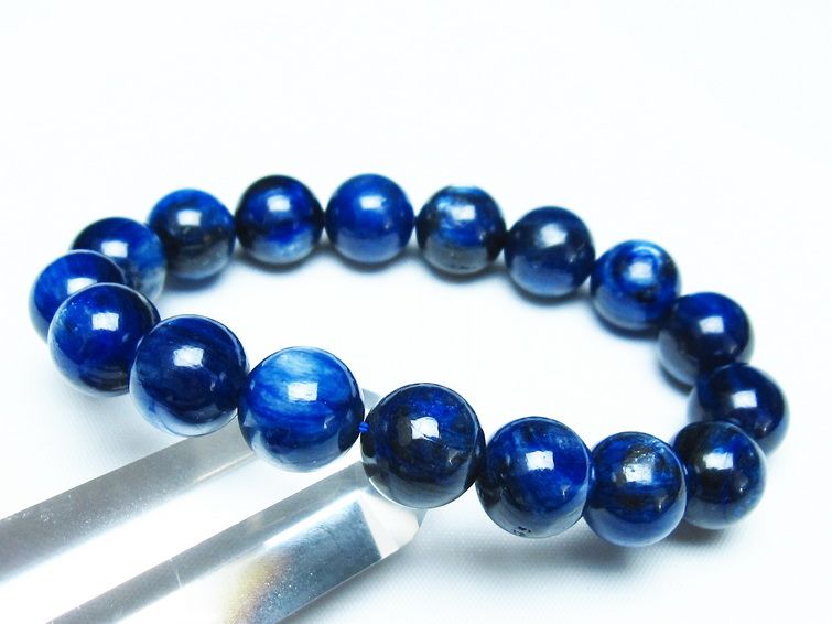 カイヤナイト ブレスレット 12mm 一点物 メール便可 [M便 1/10] 111-48100