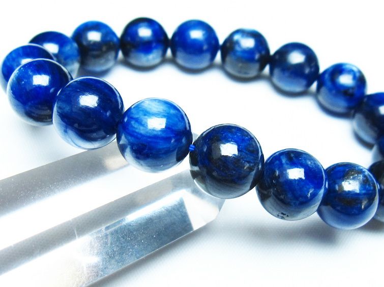 カイヤナイト ブレスレット 12mm 一点物 メール便可 [M便 1/10] 111-48100