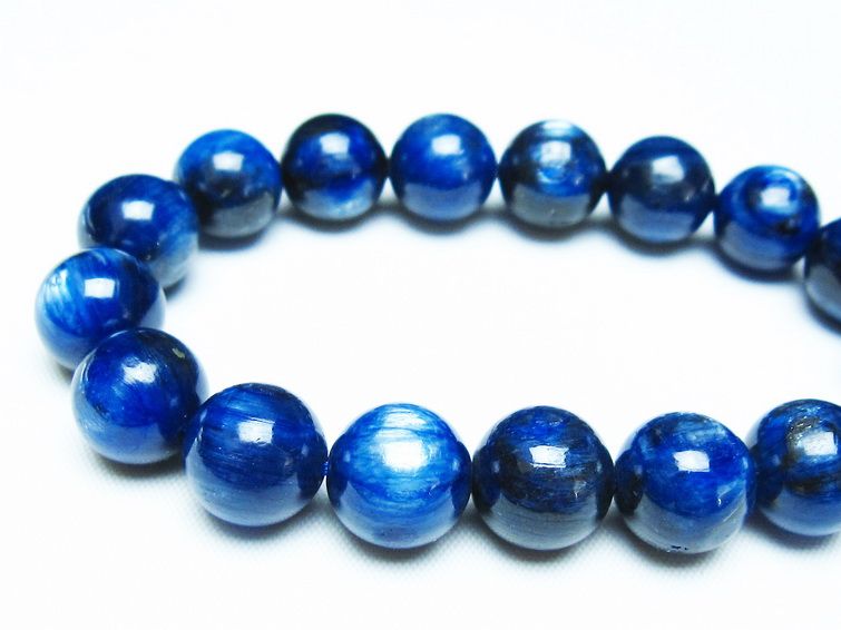 カイヤナイト ブレスレット 12mm 一点物 メール便可 [M便 1/10] 111-48100