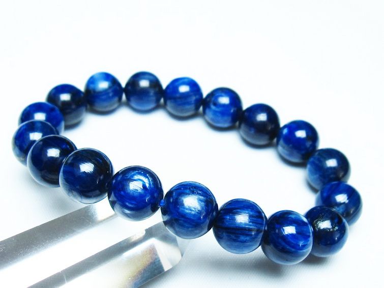 カイヤナイト ブレスレット 12mm 一点物 メール便可 [M便 1/10] 111-48103