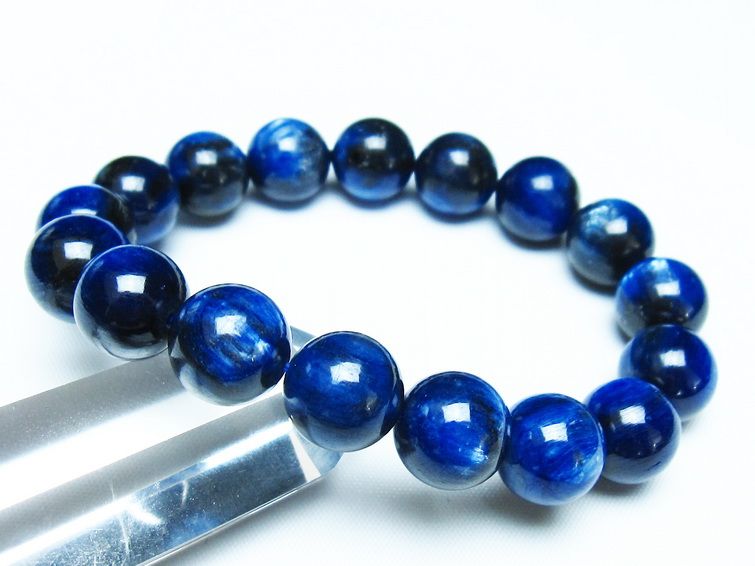 カイヤナイト ブレスレット 13mm 一点物 メール便可 [M便 1/10] 111-48104