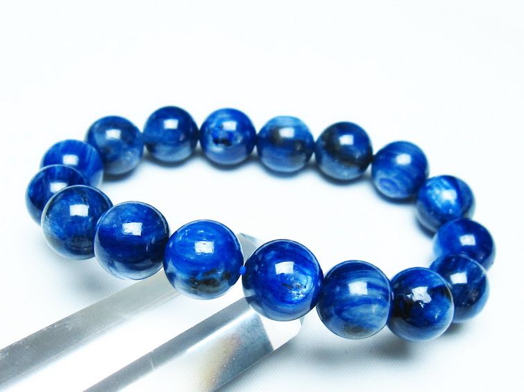 カイヤナイト ブレスレット 12mm 一点物 メール便可 [M便 1/10] 111-48106