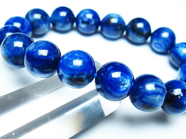 カイヤナイト ブレスレット 12mm 一点物 メール便可 [M便 1/10] 111-48106