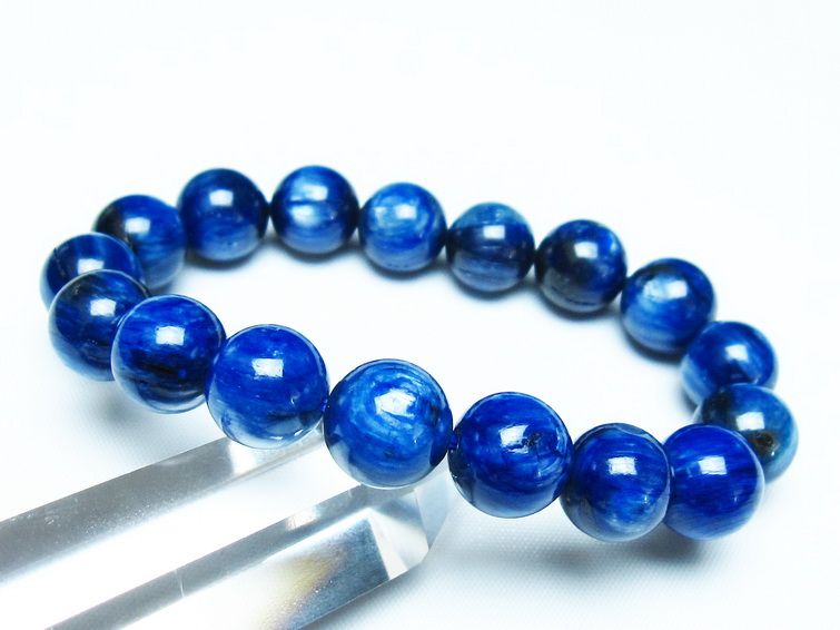 カイヤナイト ブレスレット 12mm 一点物 メール便可 [M便 1/10] 111-48110