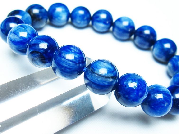 カイヤナイト ブレスレット 11mm 一点物 メール便可 [M便 1/10] 111-48124