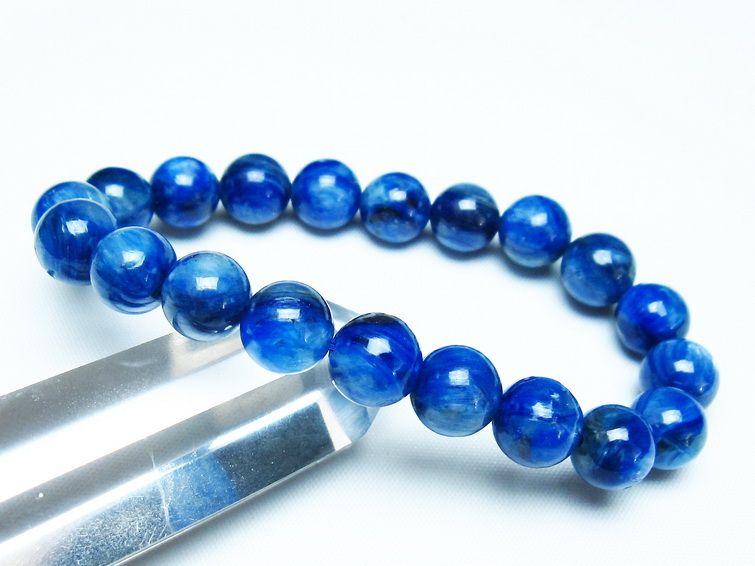 カイヤナイト ブレスレット 10mm 一点物 メール便可 [M便 1/10] 111-48137