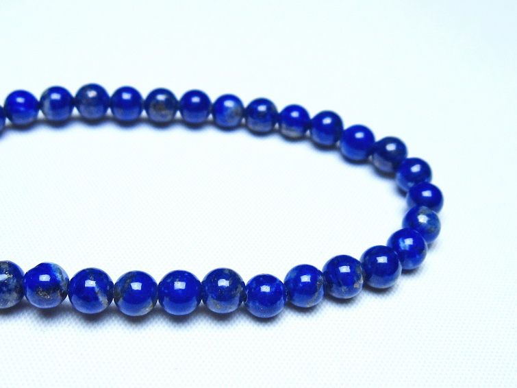 ラピスラズリ ブレスレット 5mm 一点物 メール便可 [M便 1/10] 111-48265