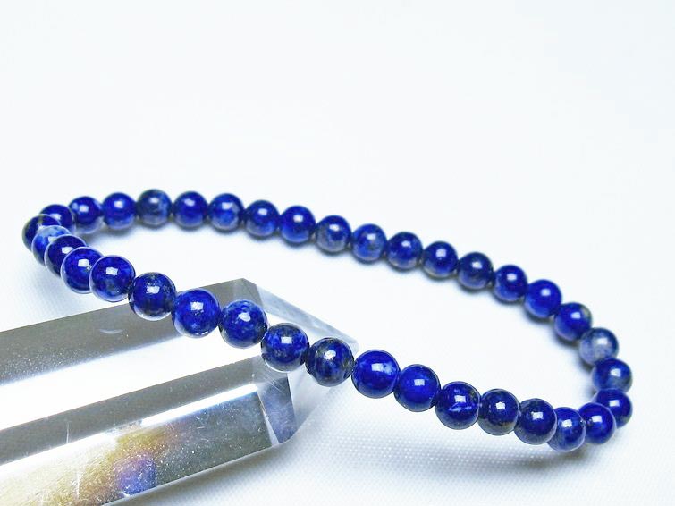 ラピスラズリ ブレスレット 5mm 一点物 メール便可 [M便 1/10] 111-48269