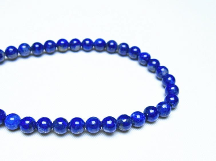 ラピスラズリ ブレスレット 5mm 一点物 メール便可 [M便 1/10] 111-48270