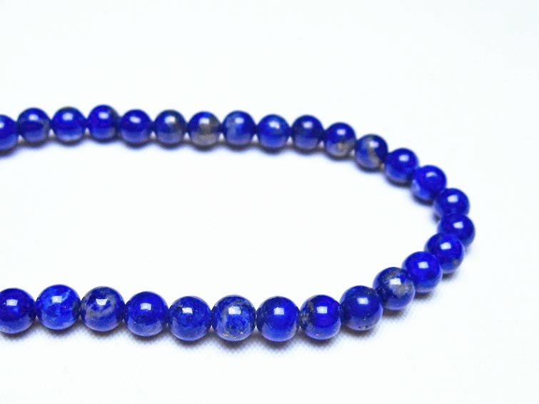 ラピスラズリ ブレスレット 5mm 一点物 メール便可 [M便 1/10] 111-48273