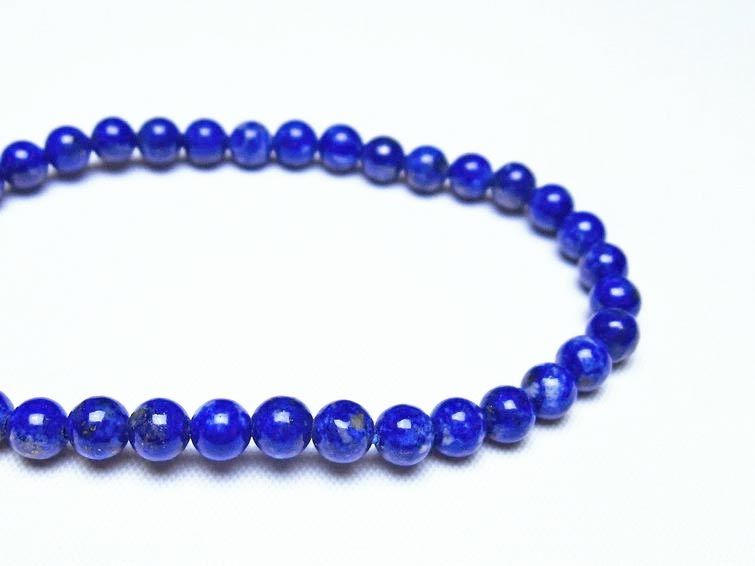 ラピスラズリ ブレスレット 5mm 一点物 メール便可 [M便 1/10] 111-48274