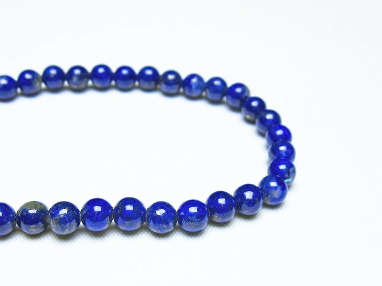 ラピスラズリ ブレスレット 5mm 一点物 メール便可 [M便 1/10] 111-48290