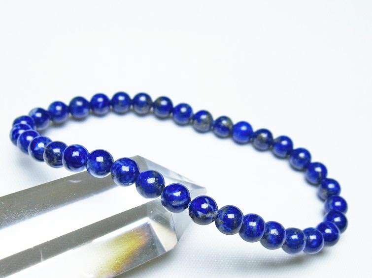 ラピスラズリ ブレスレット 5mm 一点物 メール便可 [M便 1/10] 111-48293