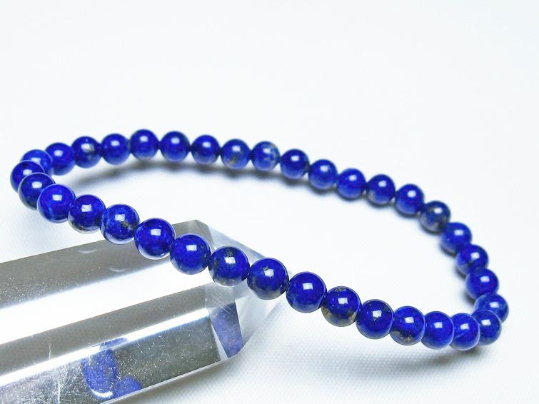 ラピスラズリ ブレスレット 5mm 一点物 メール便可 [M便 1/10] 111-48295