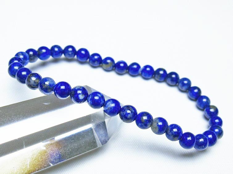 ラピスラズリ ブレスレット 5mm 一点物 メール便可 [M便 1/10] 111-48297