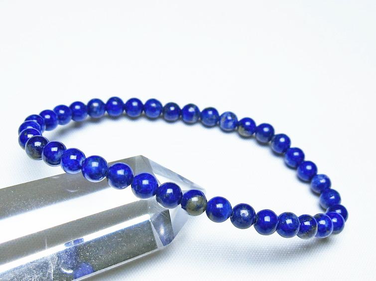 ラピスラズリ ブレスレット 5mm 一点物 メール便可 [M便 1/10] 111-48298