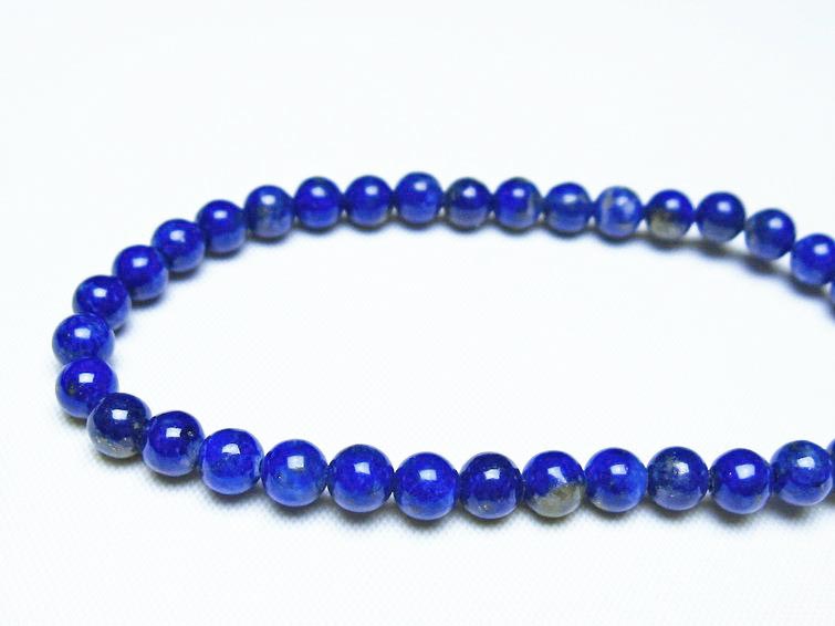 ラピスラズリ ブレスレット 5mm 一点物 メール便可 [M便 1/10] 111-48298
