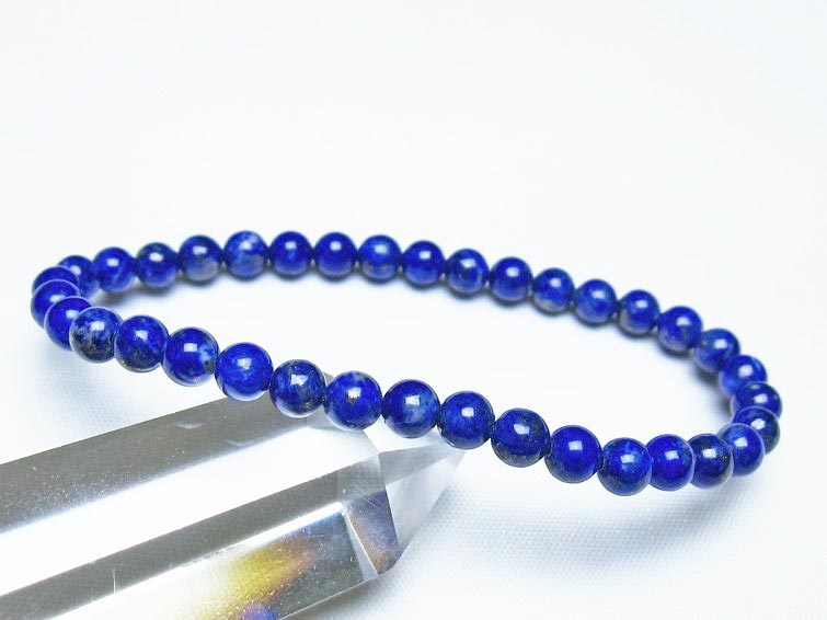 ラピスラズリ ブレスレット 5mm 一点物 メール便可 [M便 1/10] 111-48300