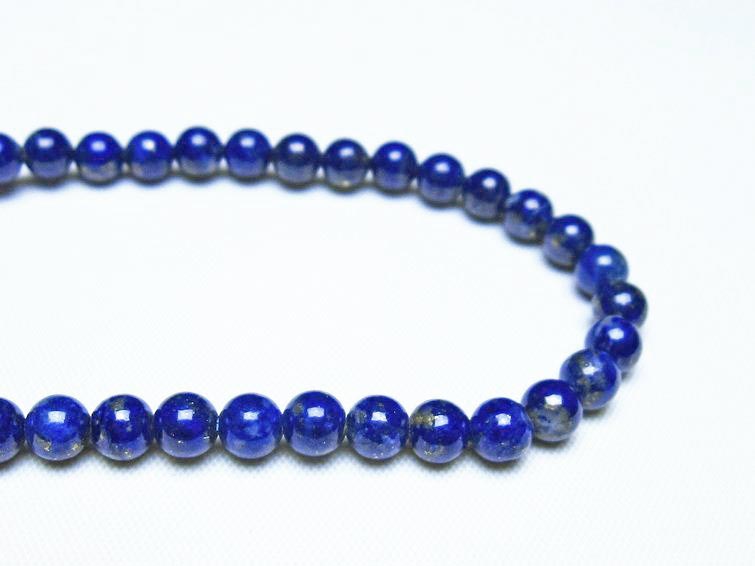 ラピスラズリ ブレスレット 5mm 一点物 メール便可 [M便 1/10] 111-48305