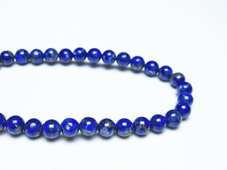 ラピスラズリ ブレスレット 5mm 一点物 メール便可 [M便 1/10] 111-48309