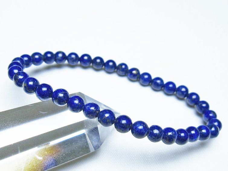 ラピスラズリ ブレスレット 5mm 一点物 メール便可 [M便 1/10] 111-48315